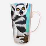 TAZA CONICA LEMURE ILUSTRADO