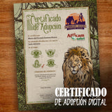 GUARDIAN LEON ASTAS DE BRONCE