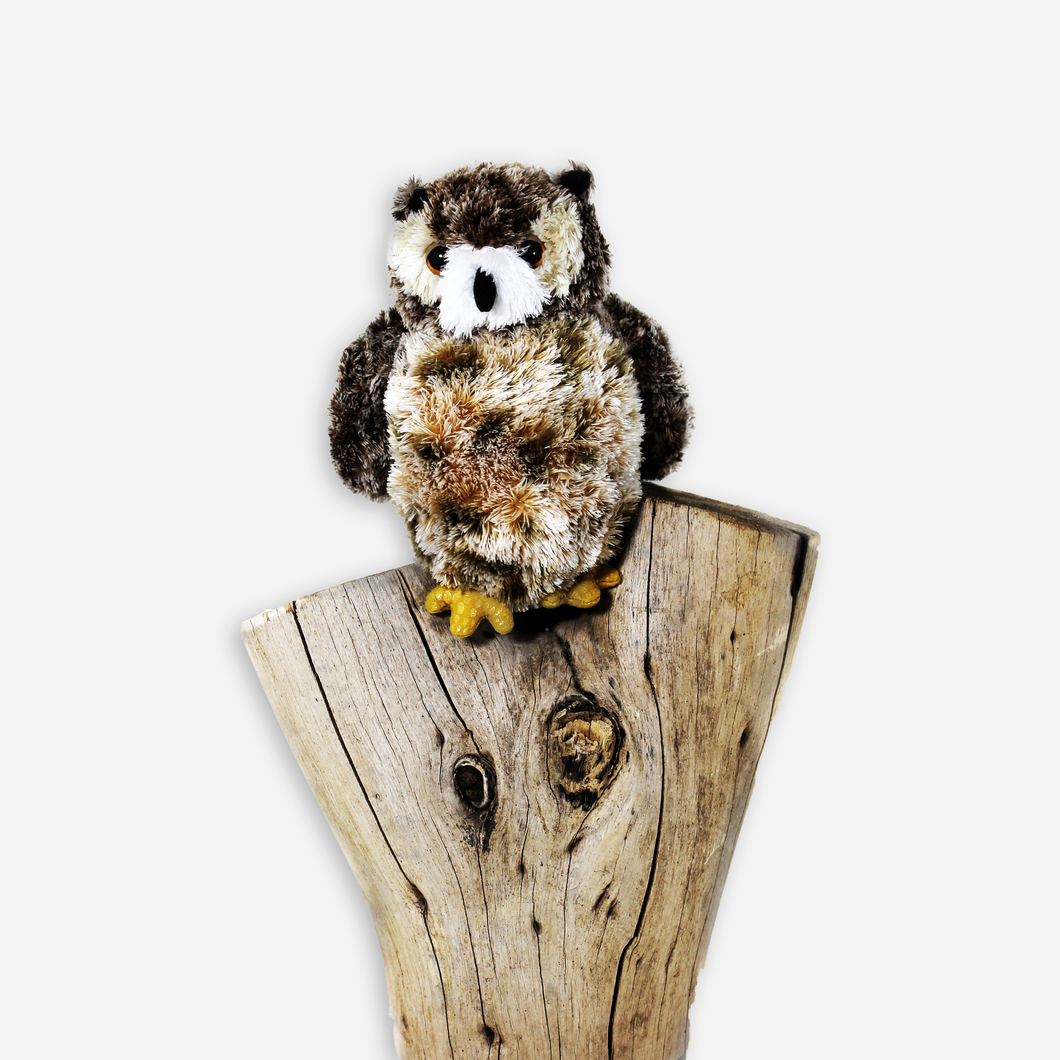 PELUCHE DE BUHO CAFE africamsouvenirs