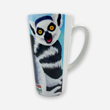 TAZA CONICA LEMURE ILUSTRADO