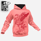 SUDADERA DIBUJO FLAMINGO