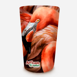 TAZA CÓNICA FLAMINGO ILUSTRADA