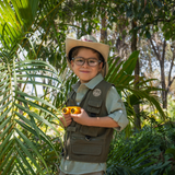 CHALECO SAFARI INFANTIL OLIVO