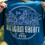 SUDADERA AZUL RETRO