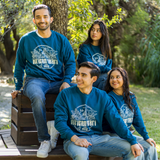 SUDADERA AZUL RETRO