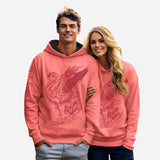 SUDADERA DIBUJO FLAMINGO