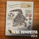 GUARDIAN COCODRILO ASTAS DE BRONCE